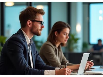 Employees attending a professional development workshop at NorthWood Talent.